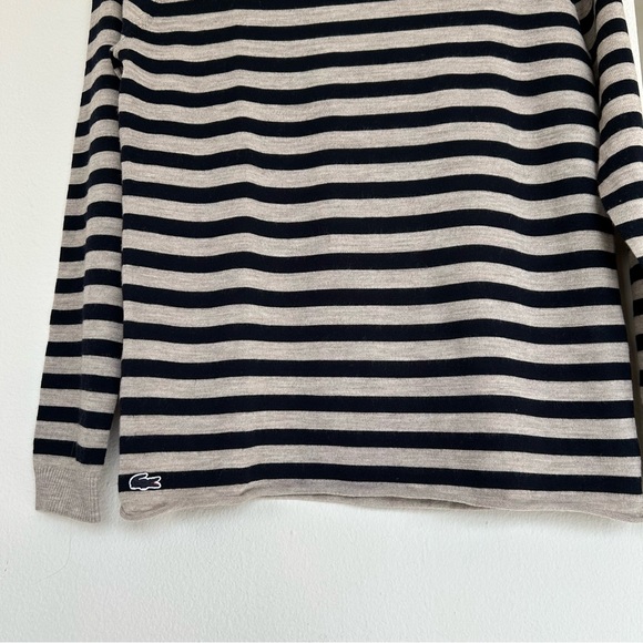Lacoste Merino Wool Striped Turtleneck 36 (US XS) - Picture 7 of 12